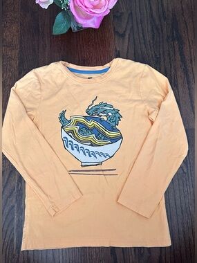 Tea Collection dragon & ramen bowl tee, size 8